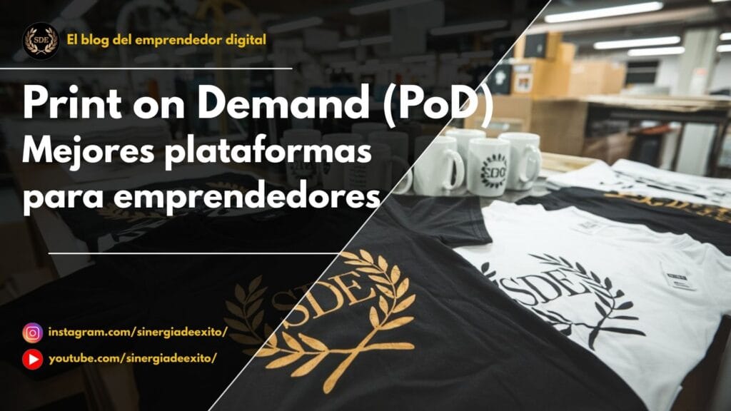 Portada del artículo "Las mejores plataformas de Print on Demand para emprendedores".