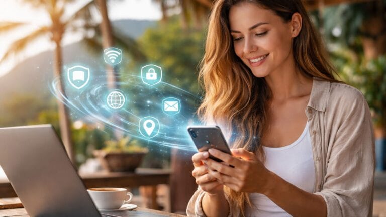 Portada del artículo "Top 10 Apps de conectividad y seguridad digital para nómadas"