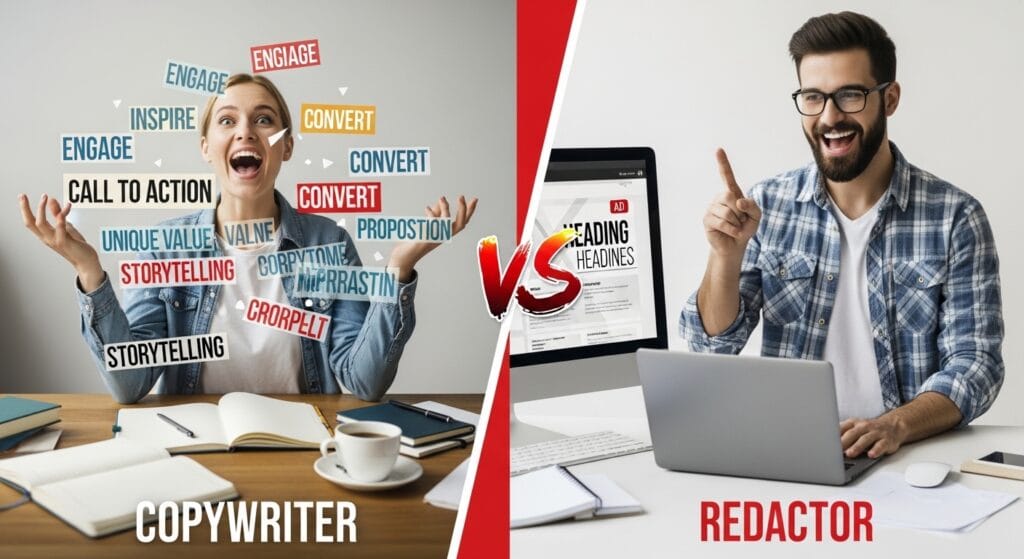Copywriter vs redactor